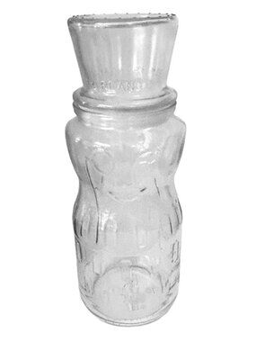Planters Mr. Peanut 75th Anniversary Glass Jar 1991 Vintage Commemorative Emboss
